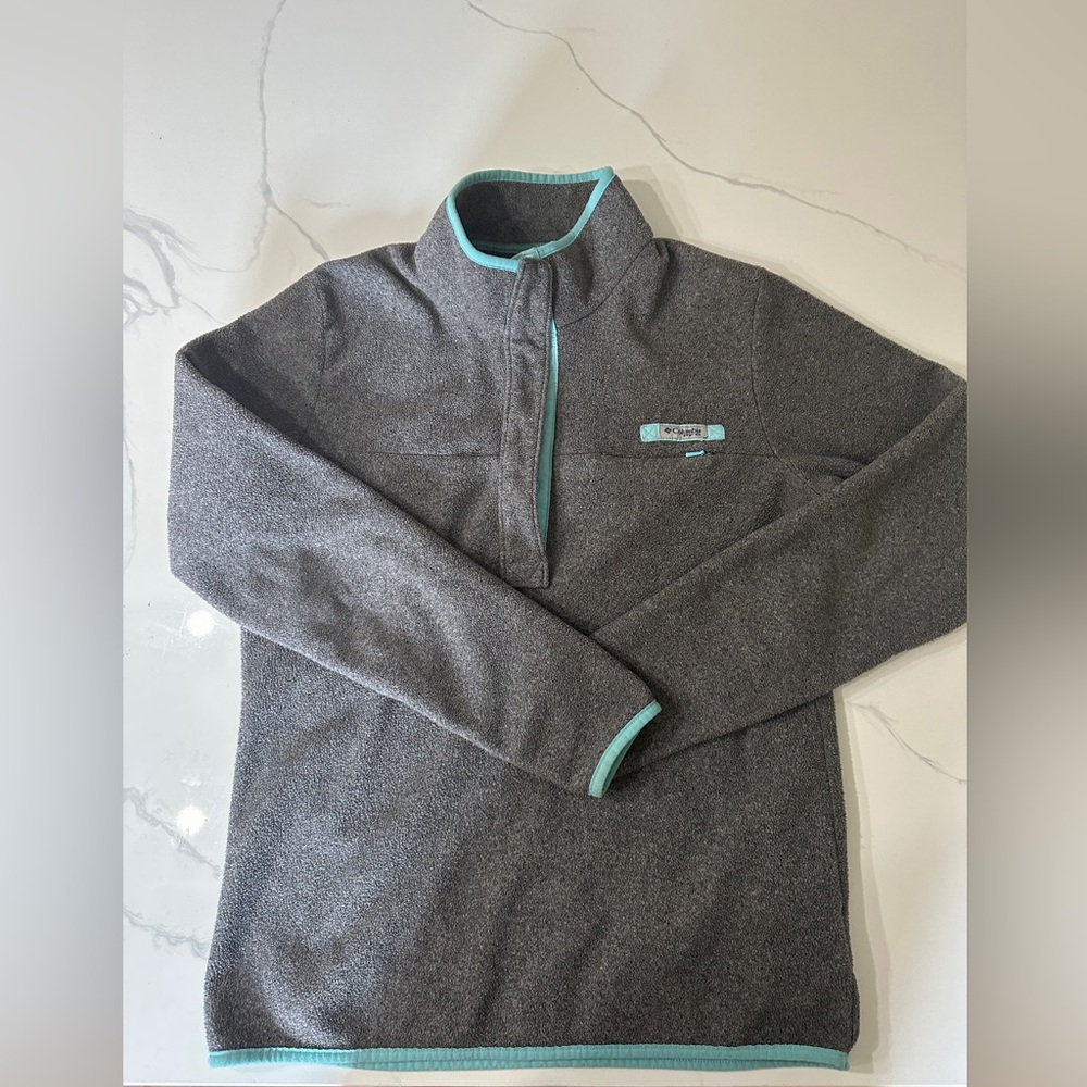 Columbia Fleece PFG Grey Pullover Sweatshirt Women’s Medium